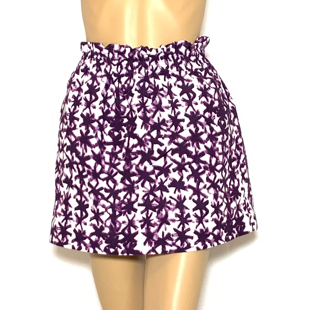 J Crew womens skirt 4 cotton sidewalk mini purple